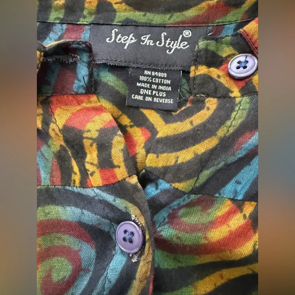 Vibrant Multicolor Asymmetrical Swirl Dress